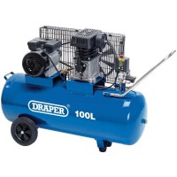 DRAPER 100L 230V 2.2kW (3hp)  Belt-Driven Air Compressor £585.58
